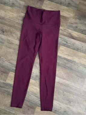 Old Navy High-Waist Wine Burgundy Leggings